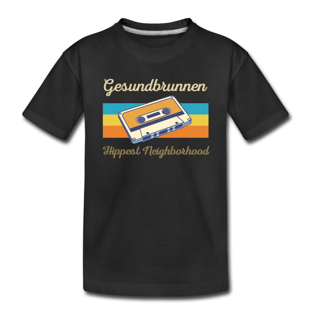 Gesundbrunnen Hippest Neighborhood - Teenager Premium T-Shirt - Schwarz