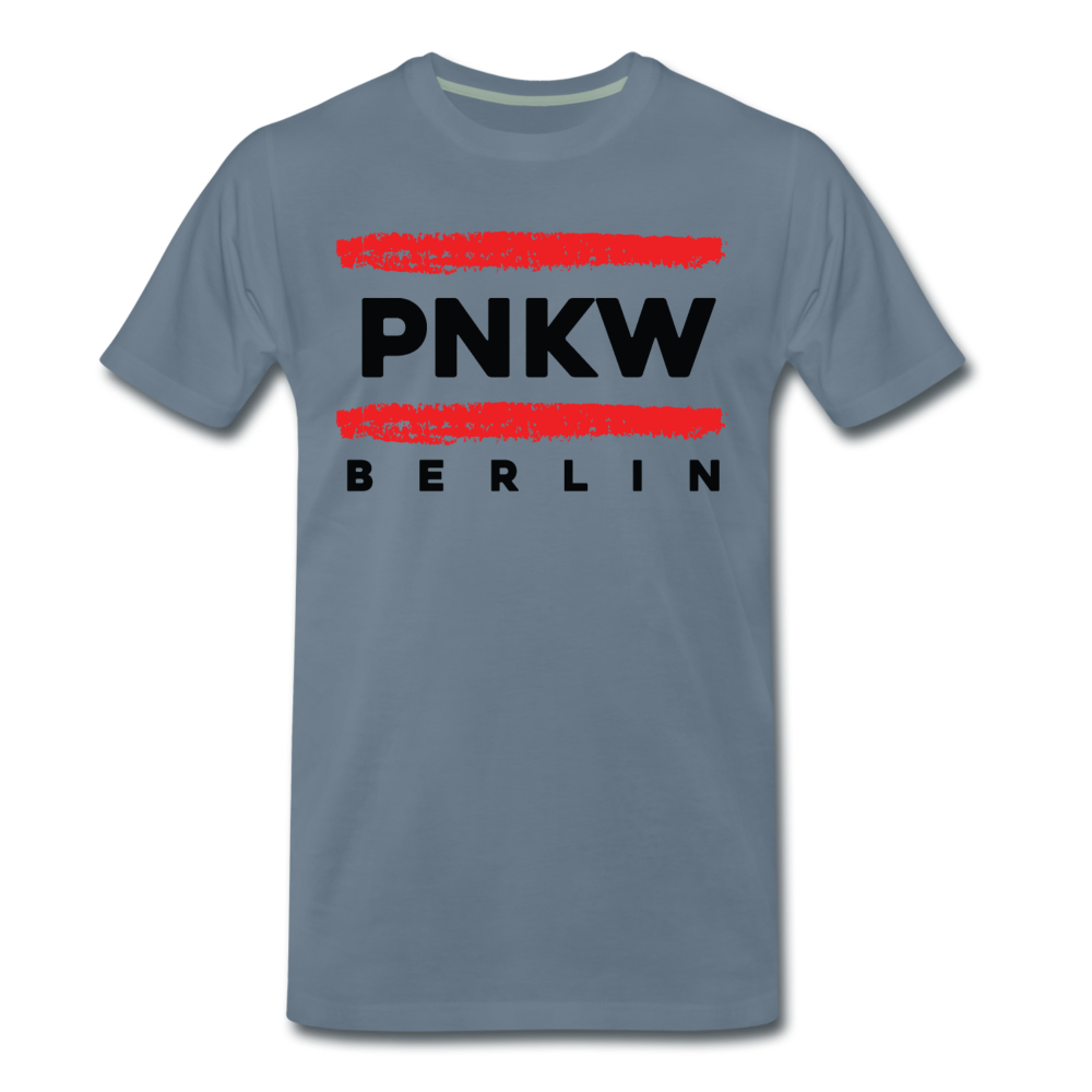 PNKW - Männer Premium T-Shirt - Blaugrau