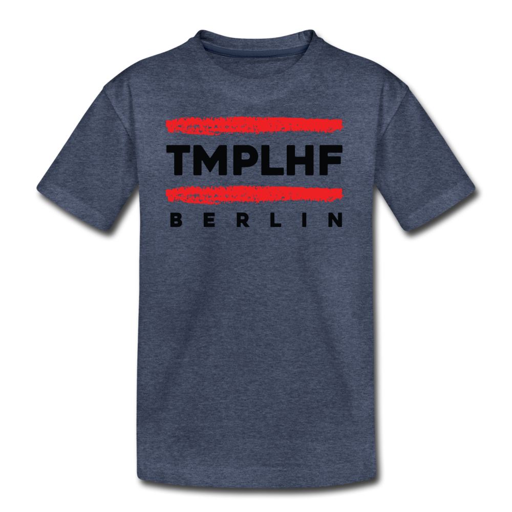 TMPLHF - Teenager Premium T-Shirt - Blau meliert