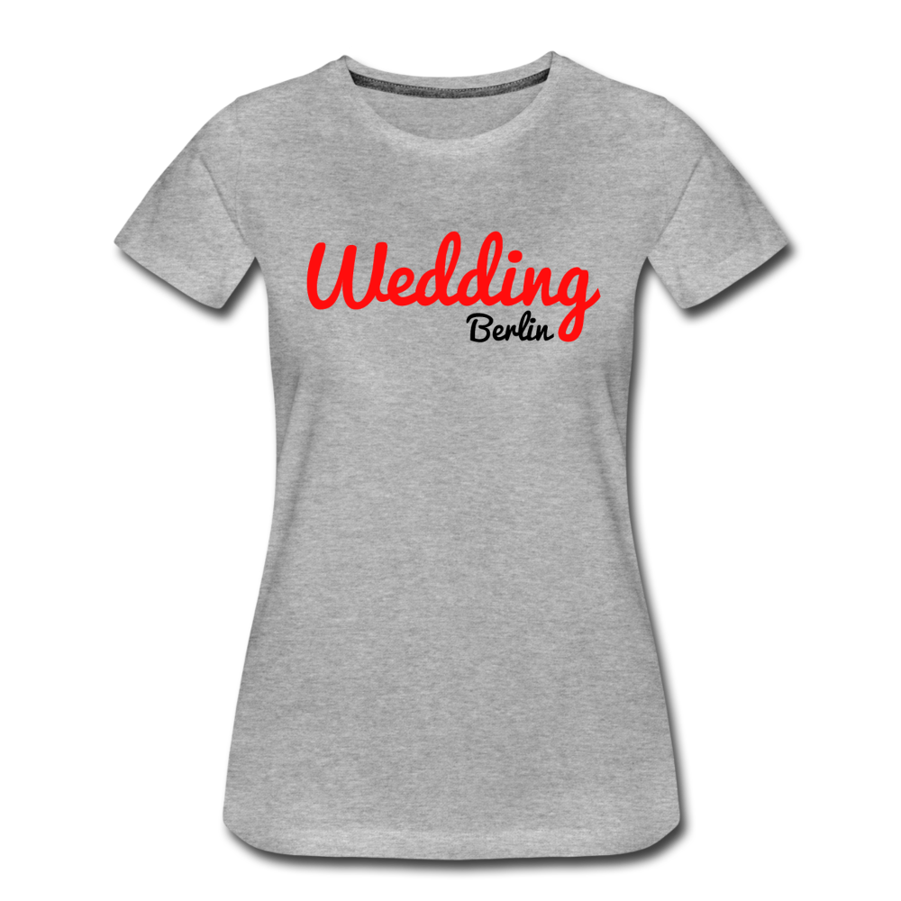 Wedding - Frauen Premium T-Shirt - Grau meliert