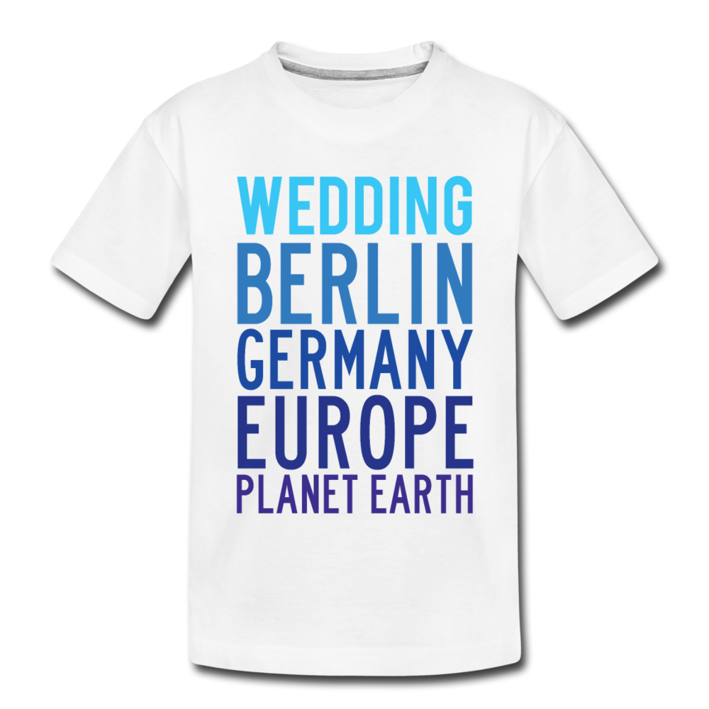 Wedding Planet Earth - Teenager Premium T-Shirt - Weiß