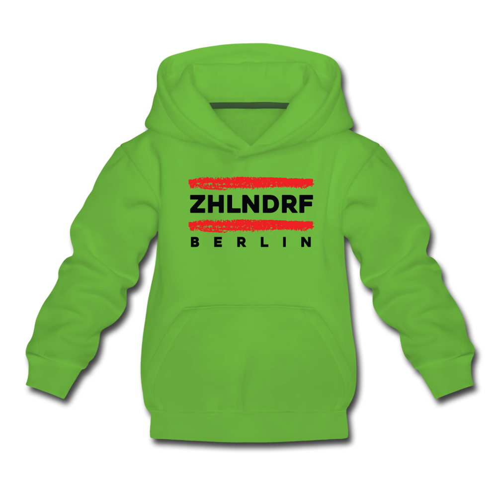 ZHLNDRF - Kinder Premium Hoodie - Hellgrün