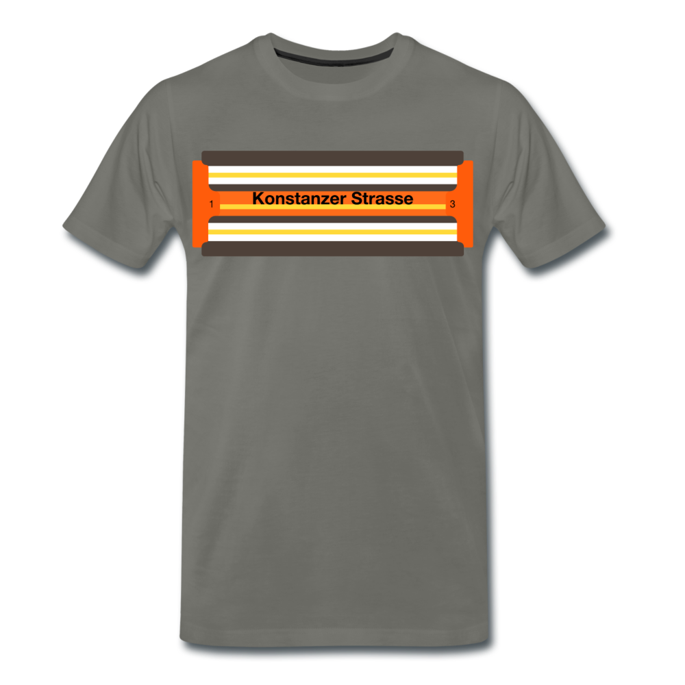 Konstanzer Strasse - Männer Premium T-Shirt - Asphalt
