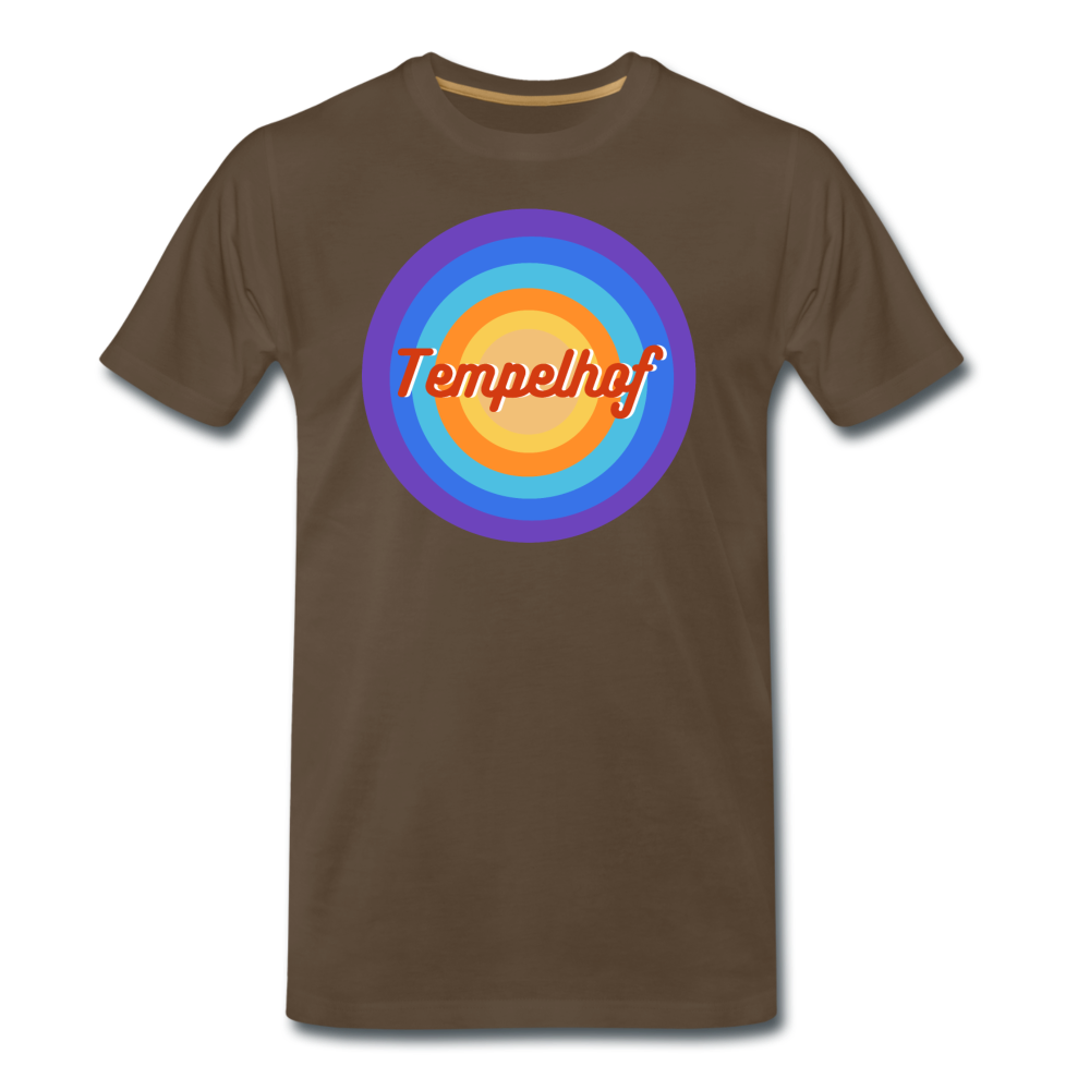 Tempelhof Retro - Männer Premium T-Shirt - Edelbraun