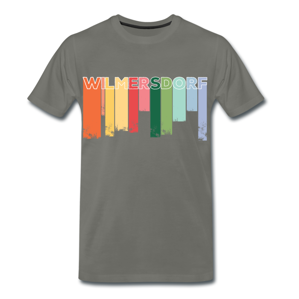 Wilmersdorf Regen - Männer Premium T-Shirt - Asphalt