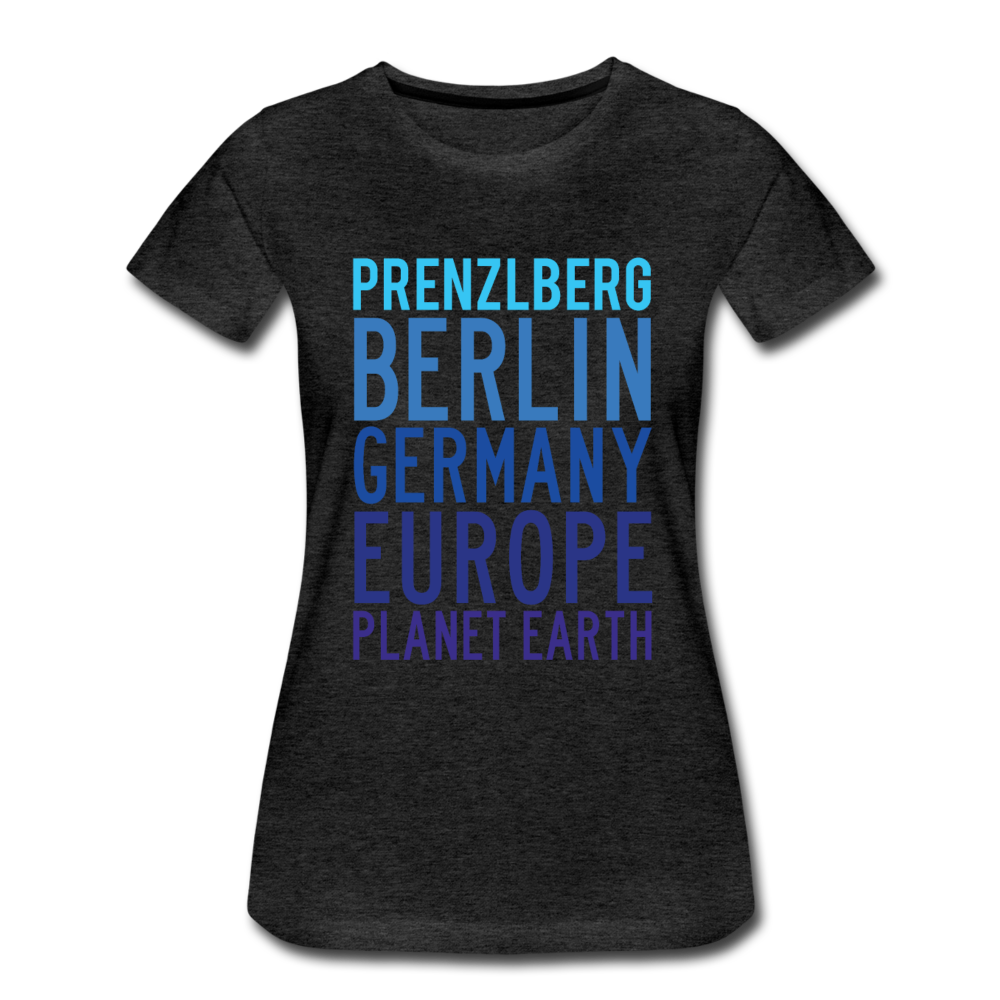 Prenzlberg - Planet Earth - Frauen Premium T-Shirt - Anthrazit