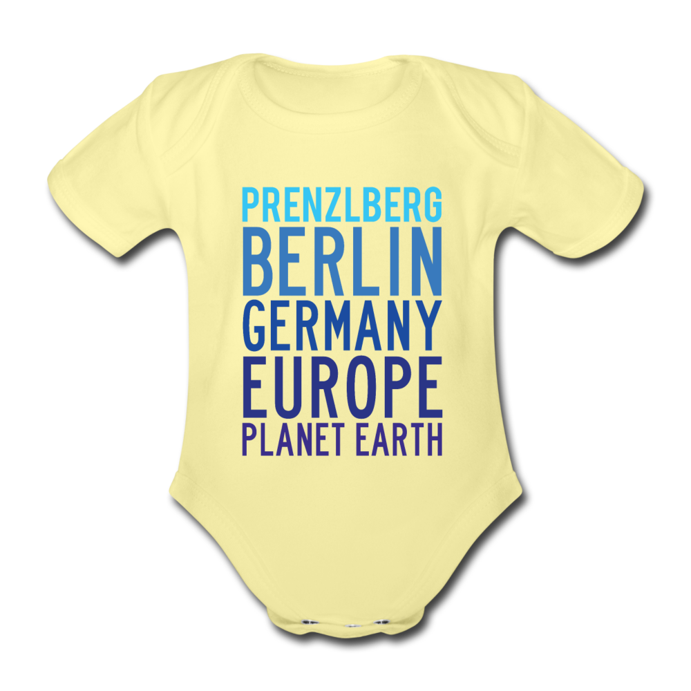 Prenzlberg - Planet Earth - Bio-Kurzarmbody - Hellgelb