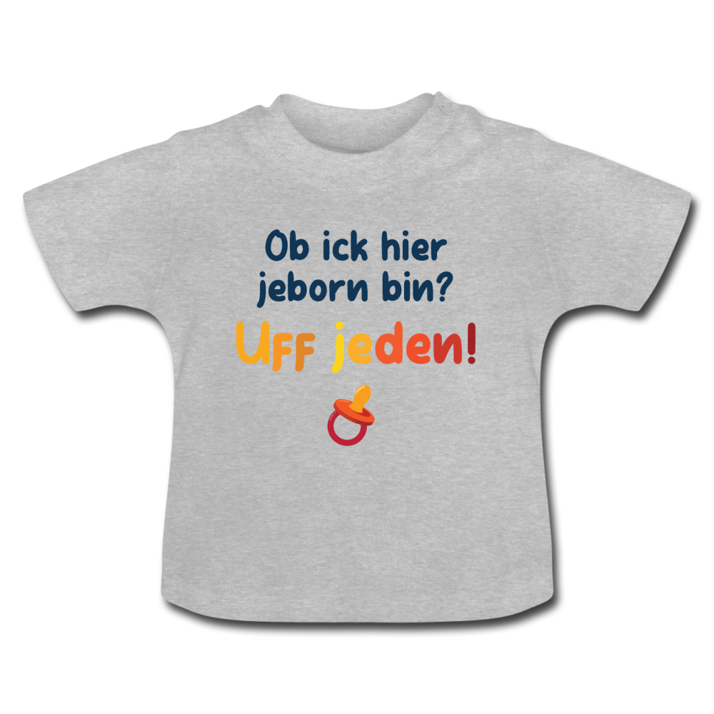 Jeborn in Berlin - Baby T-Shirt - Grau meliert