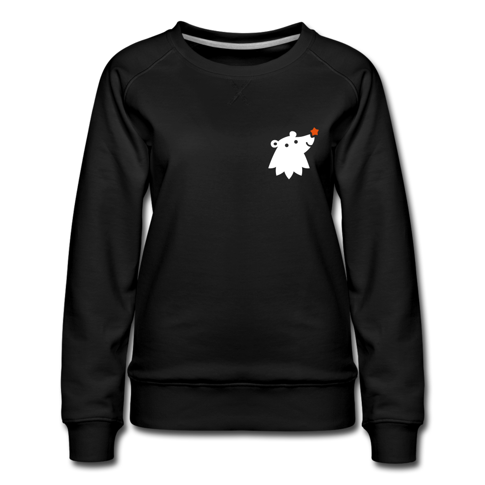 Schnauze Bär - Frauen Premium Sweatshirt - Schwarz
