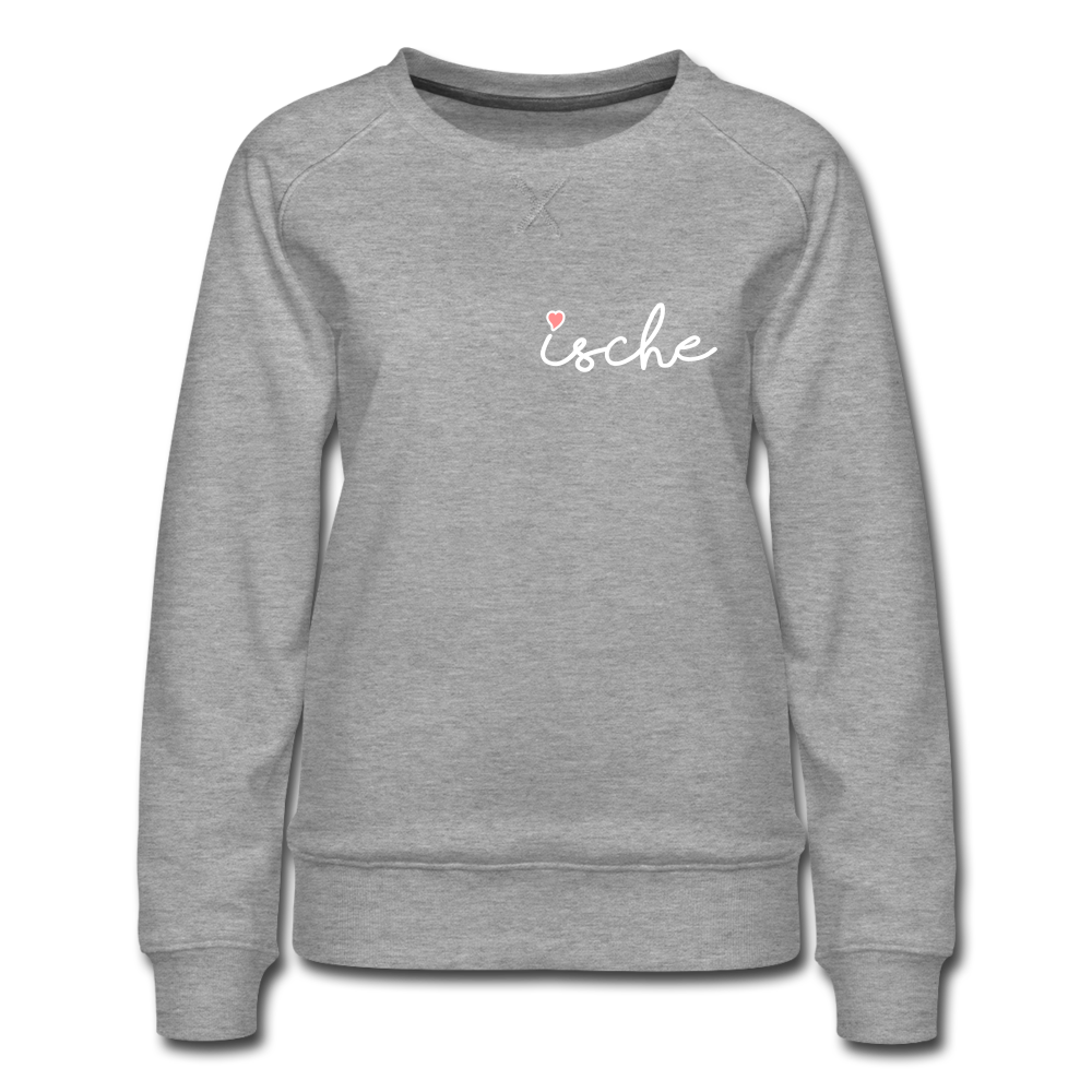 Ische - Frauen Premium Sweatshirt - Grau meliert