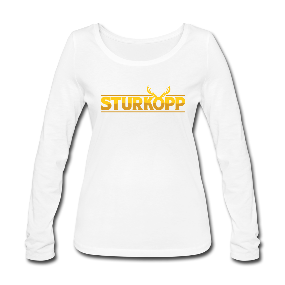 Sturkopp - Frauen Bio Langarmshirt - Weiß