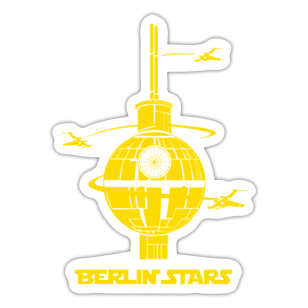 Berlin Stars - Aufkleber - Mattweiß