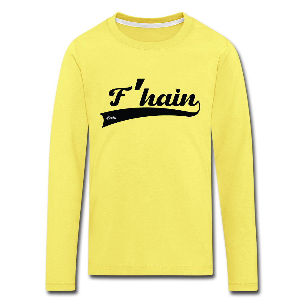 F'hain - Kinder Langarmshirt - yellow