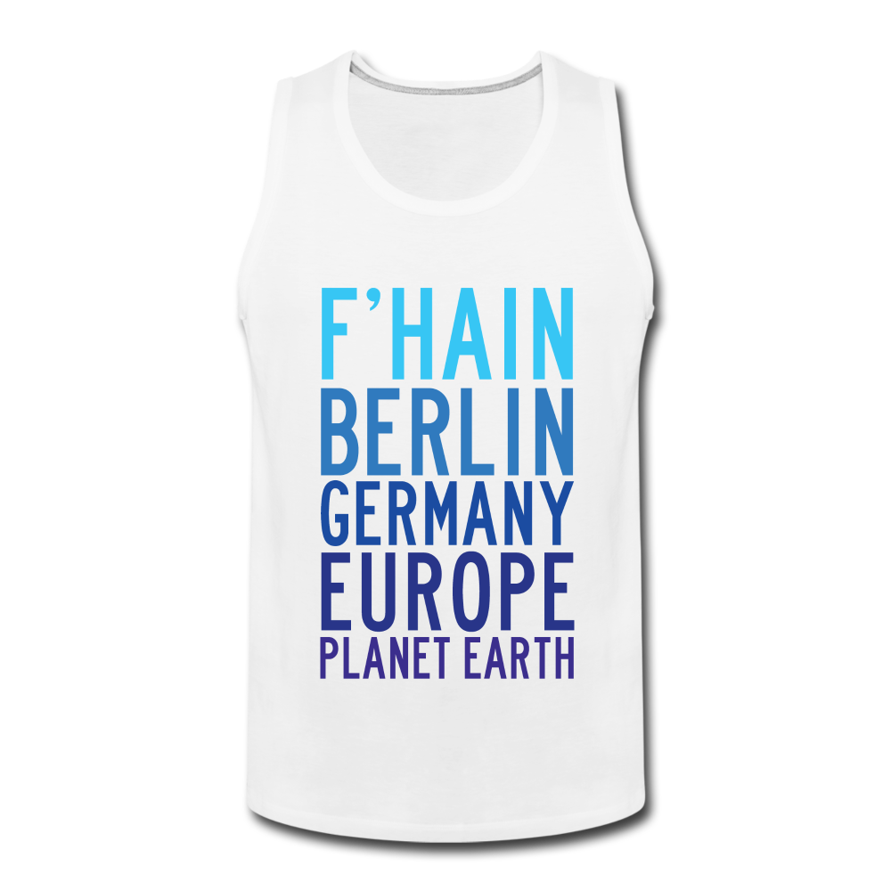 F'hain - Planet Earth - Männer Premium Tank Top - white