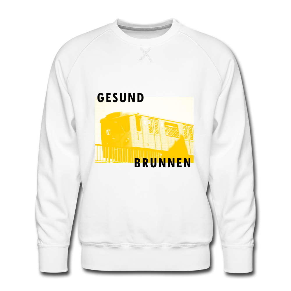 Gesundbrunnen Metro - Männer Premium Sweatshirt - white