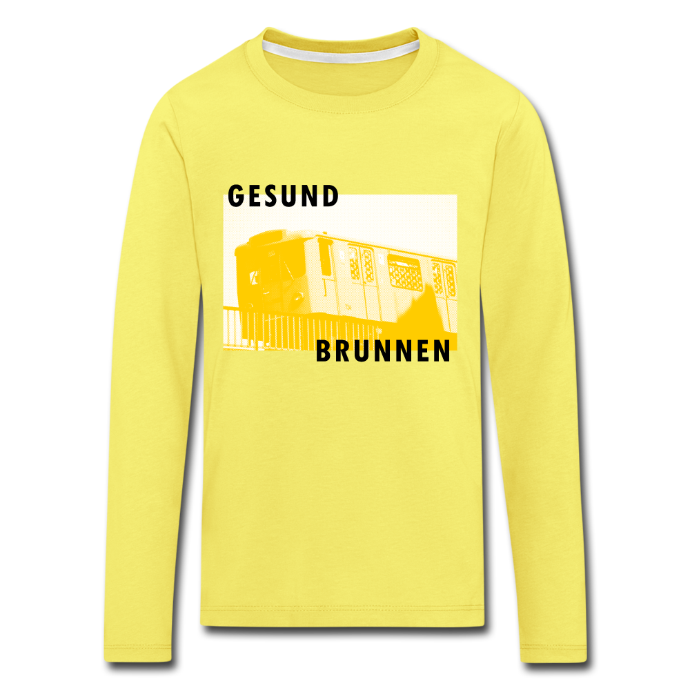 Gesundbrunnen Metro - Kinder Langarmshirt - yellow