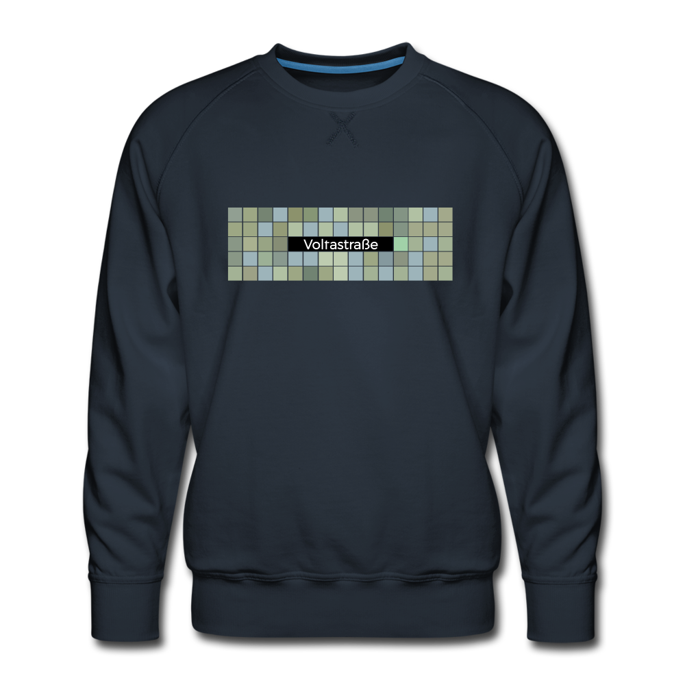Voltastrasse - Männer Premium Sweatshirt - navy