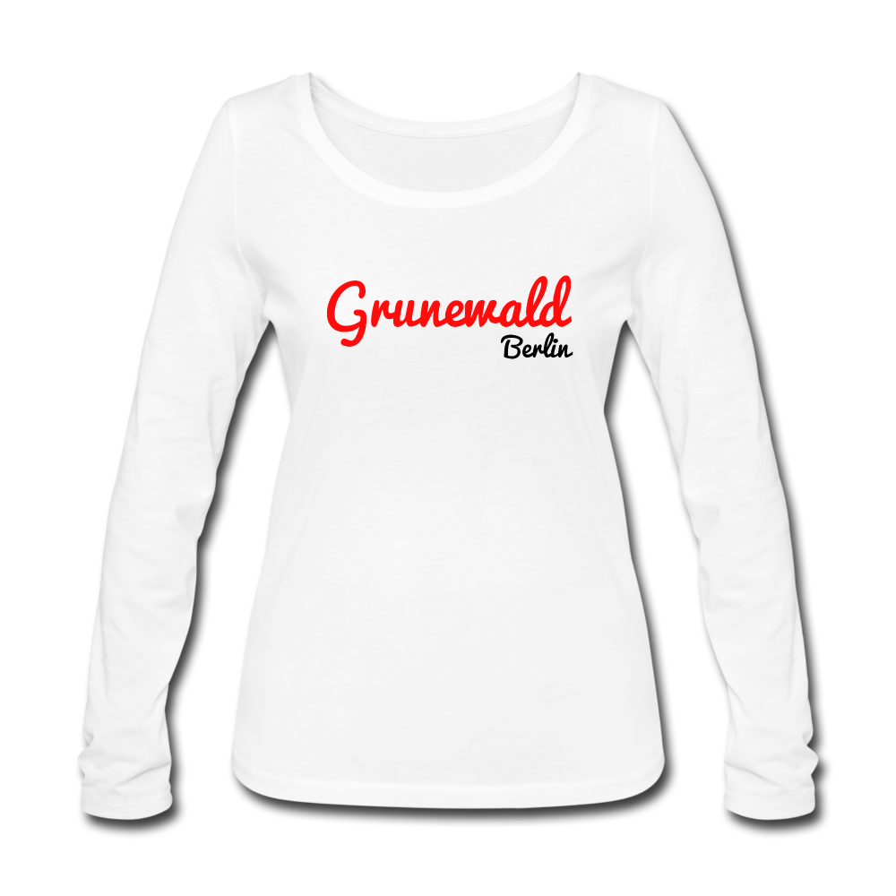 Grunewald Berlin - Frauen Bio Langarmshirt - white