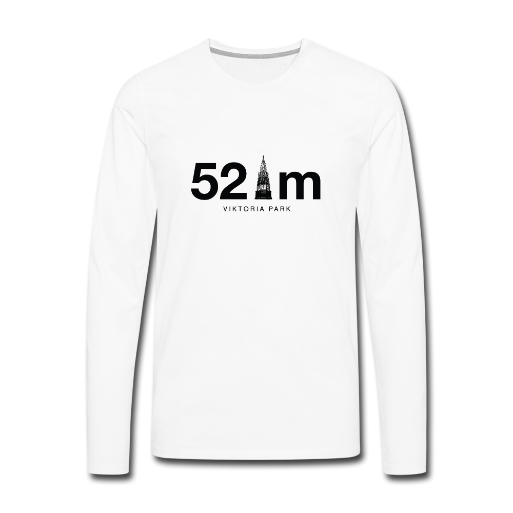 52 m Viktoria Park - Männer Premium Langamshirt - white
