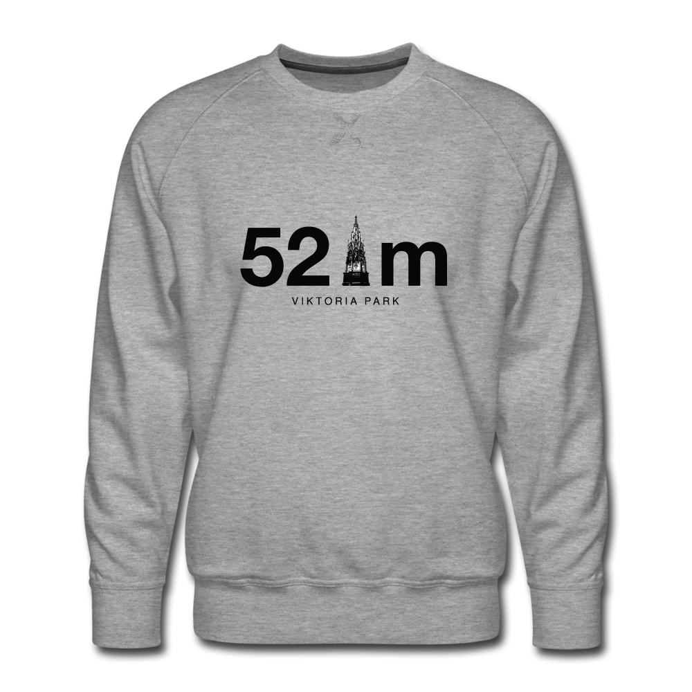 52 m Viktoria Park - Männer Premium Sweatshirt - heather grey
