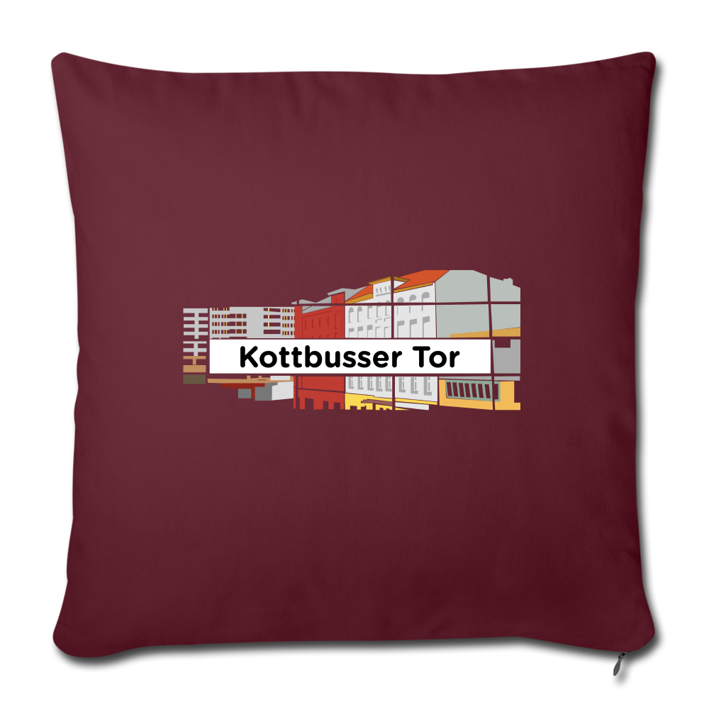 Kottbusser Tor - Sofakissen mit Füllung (45 x 45 cm) - burgundy