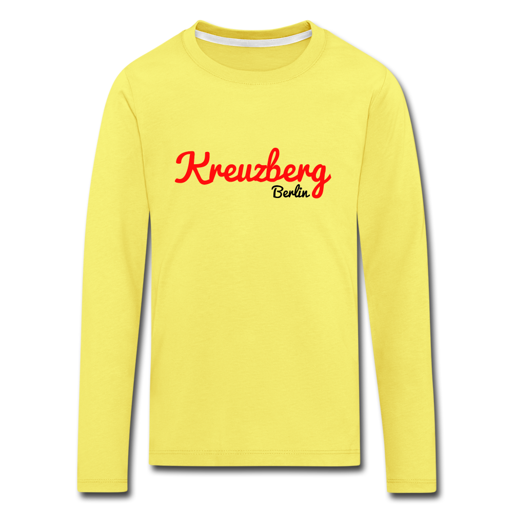 Kreuzberg Berlin - Kinder Langarmshirt - yellow