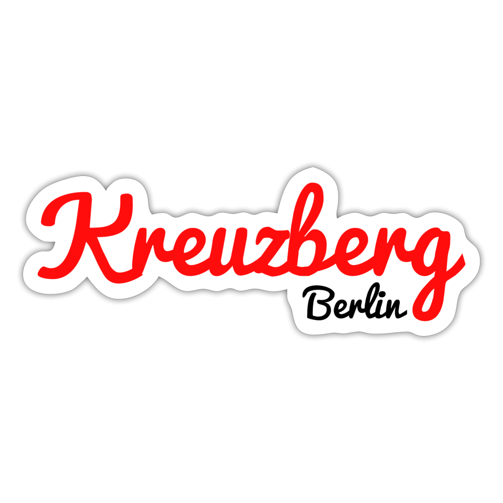 Kreuzberg Berlin - Aufkleber - white matte