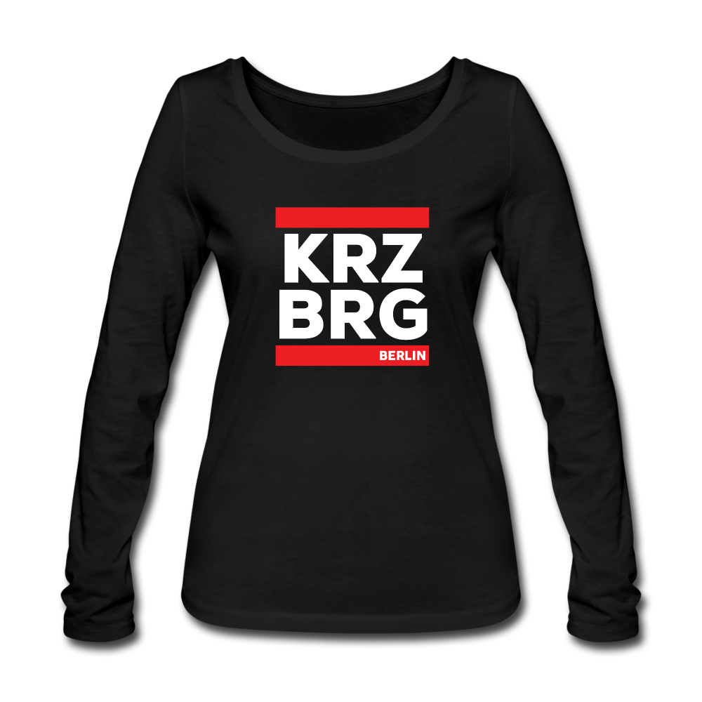 KRZBRG - Frauen Bio Langarmshirt - black