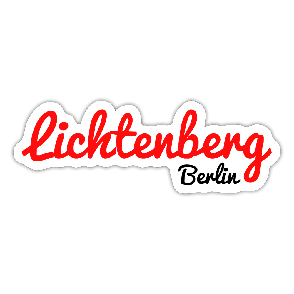 Lichtenberg Berlin - Aufkleber - white matte