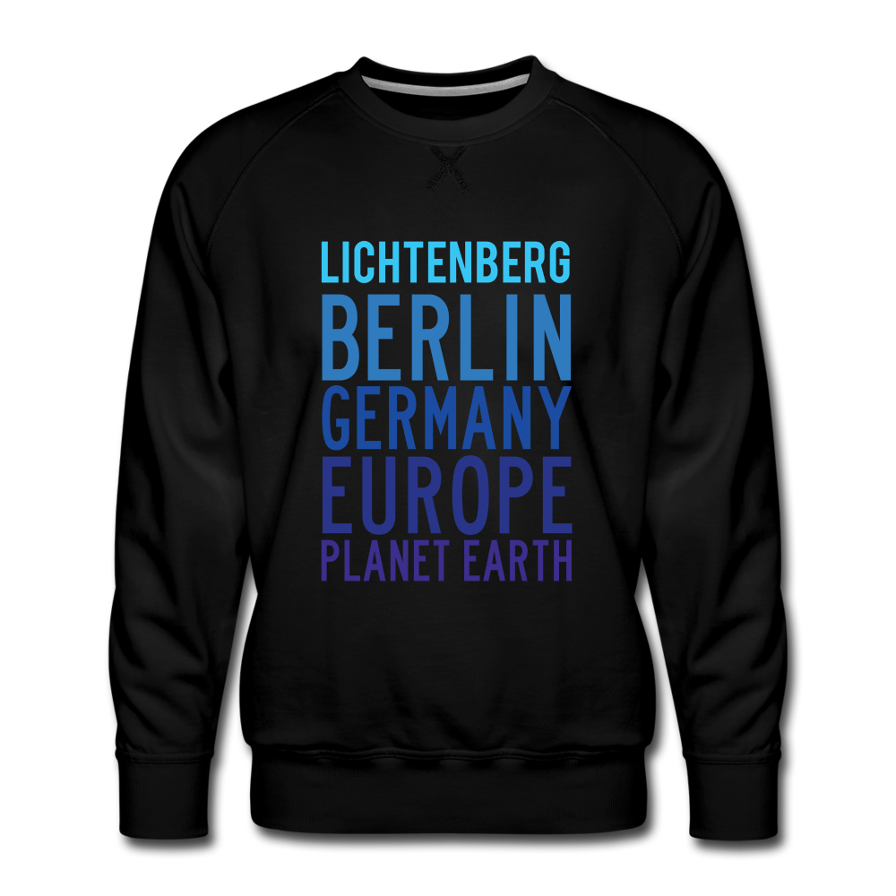 Lichtenberg Planet Earth - Männer Premium Sweatshirt - black