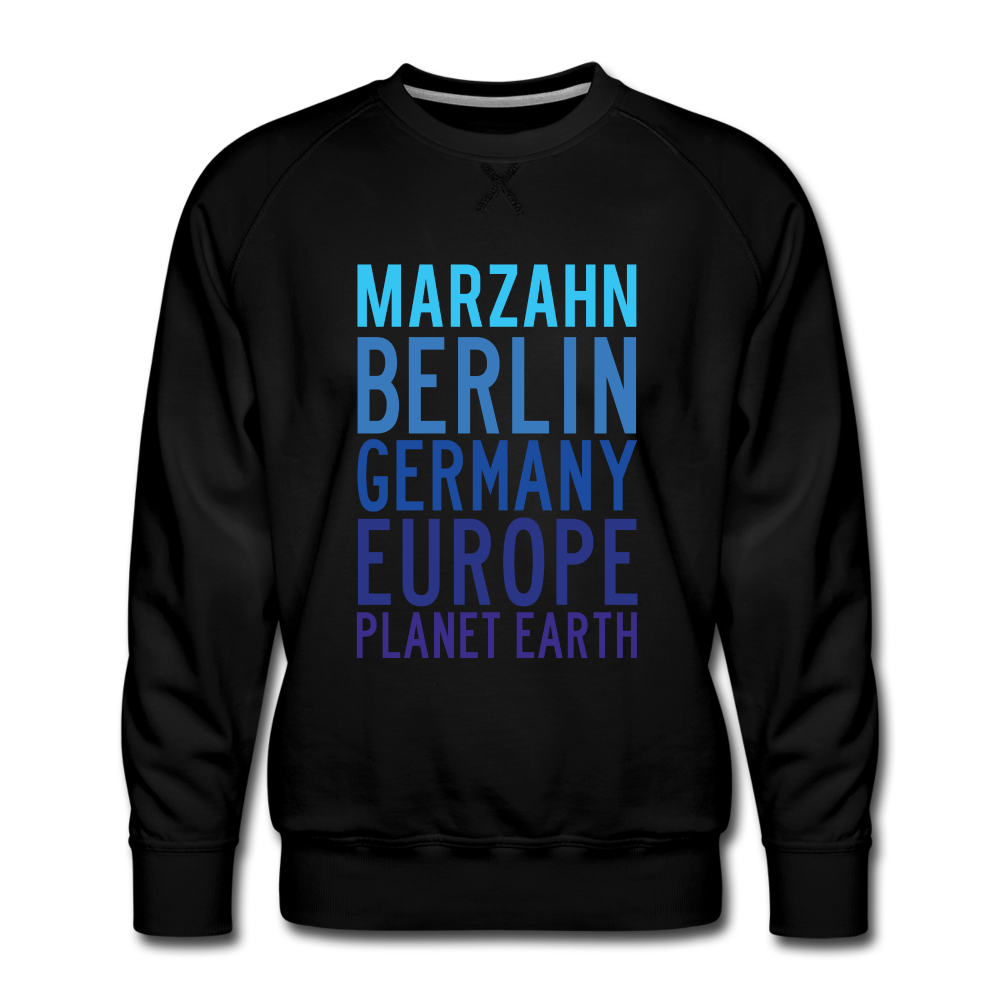 Marzahn Planet Earth - Männer Premium Sweatshirt - black