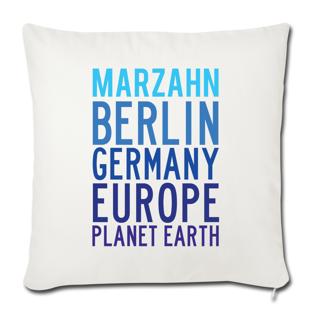 Marzahn Planet Earth - Sofakissen mit Füllung (45 x 45 cm) - natural white