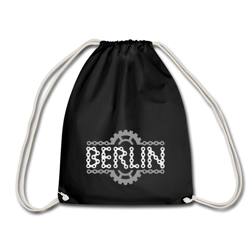 Berliner Fahrradkette - Turnbeutel - black