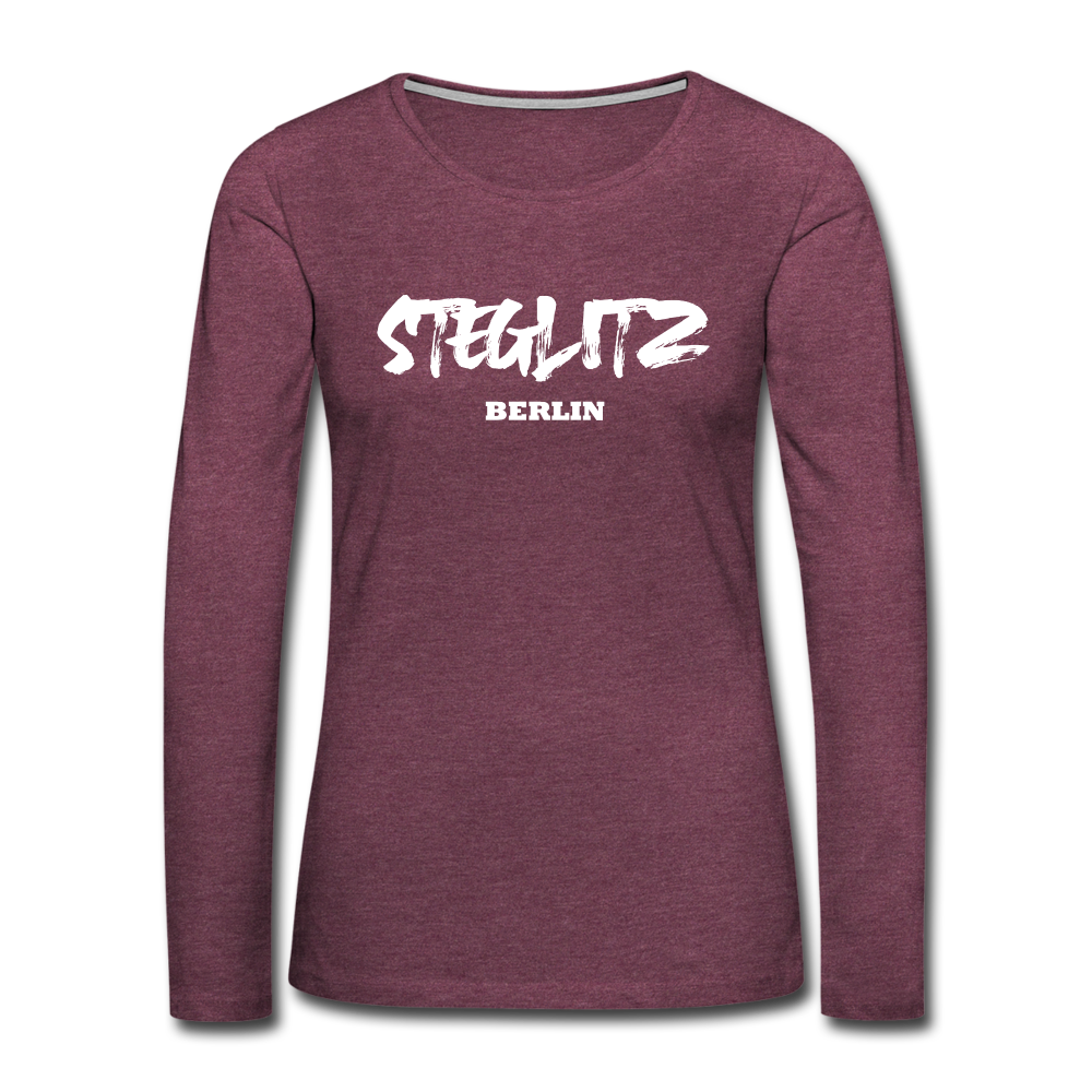 Steglitz - Frauen Premium Langarmshirt - heather burgundy