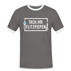 Tach ihr Flitzpiepen - weiß - Männer Ringer T-Shirt