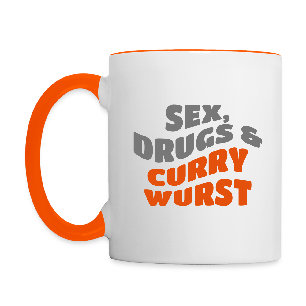Sex, Drugs & Currywurst - Tasse zweifarbig