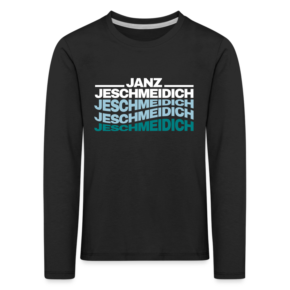 Janz Jeschmeidich - Kinder Langarmshirt - black
