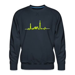 Herzschlag für Fahrradfahrer - Männer Premium Sweatshirt