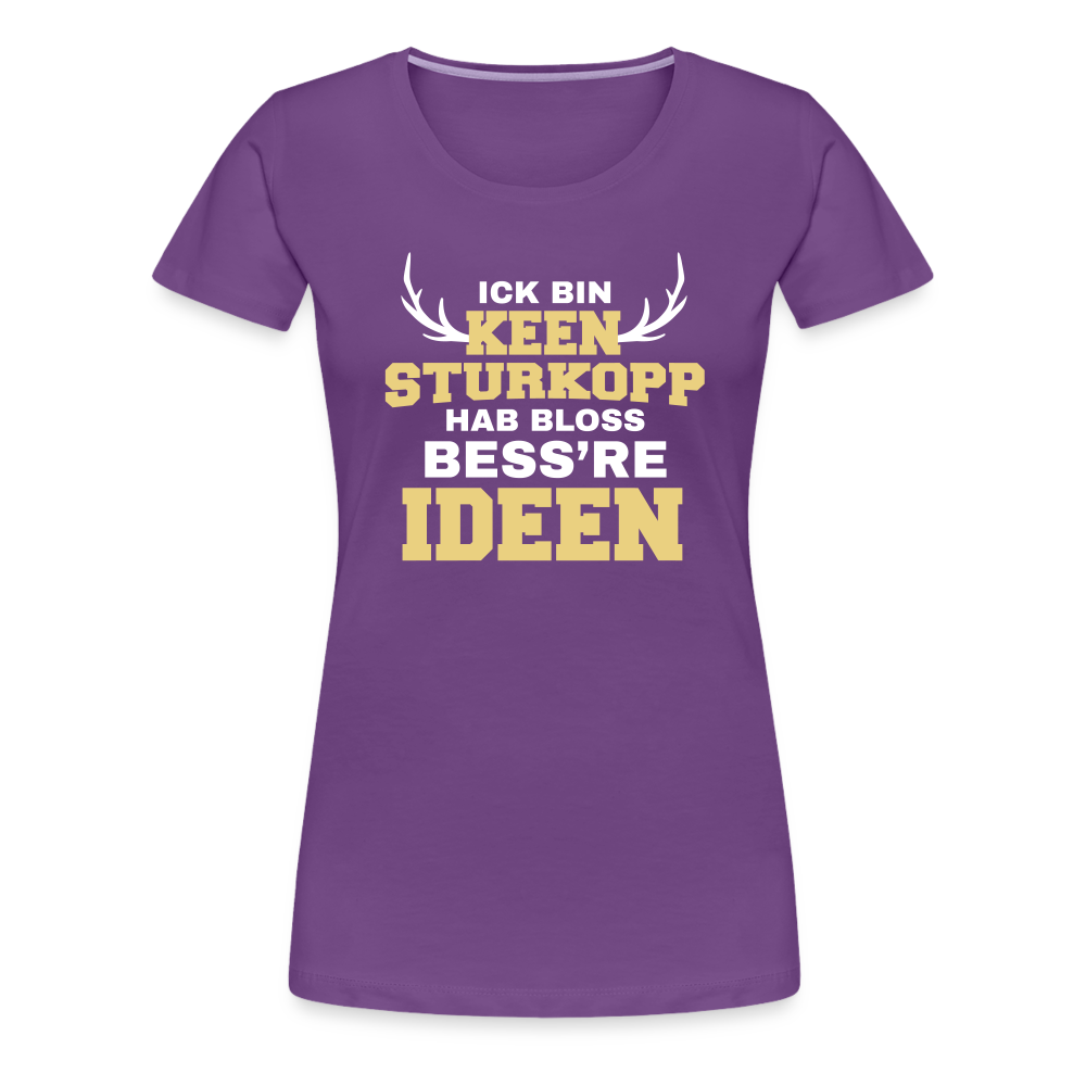 Sturkopp - Frauen Premium T-Shirt - purple