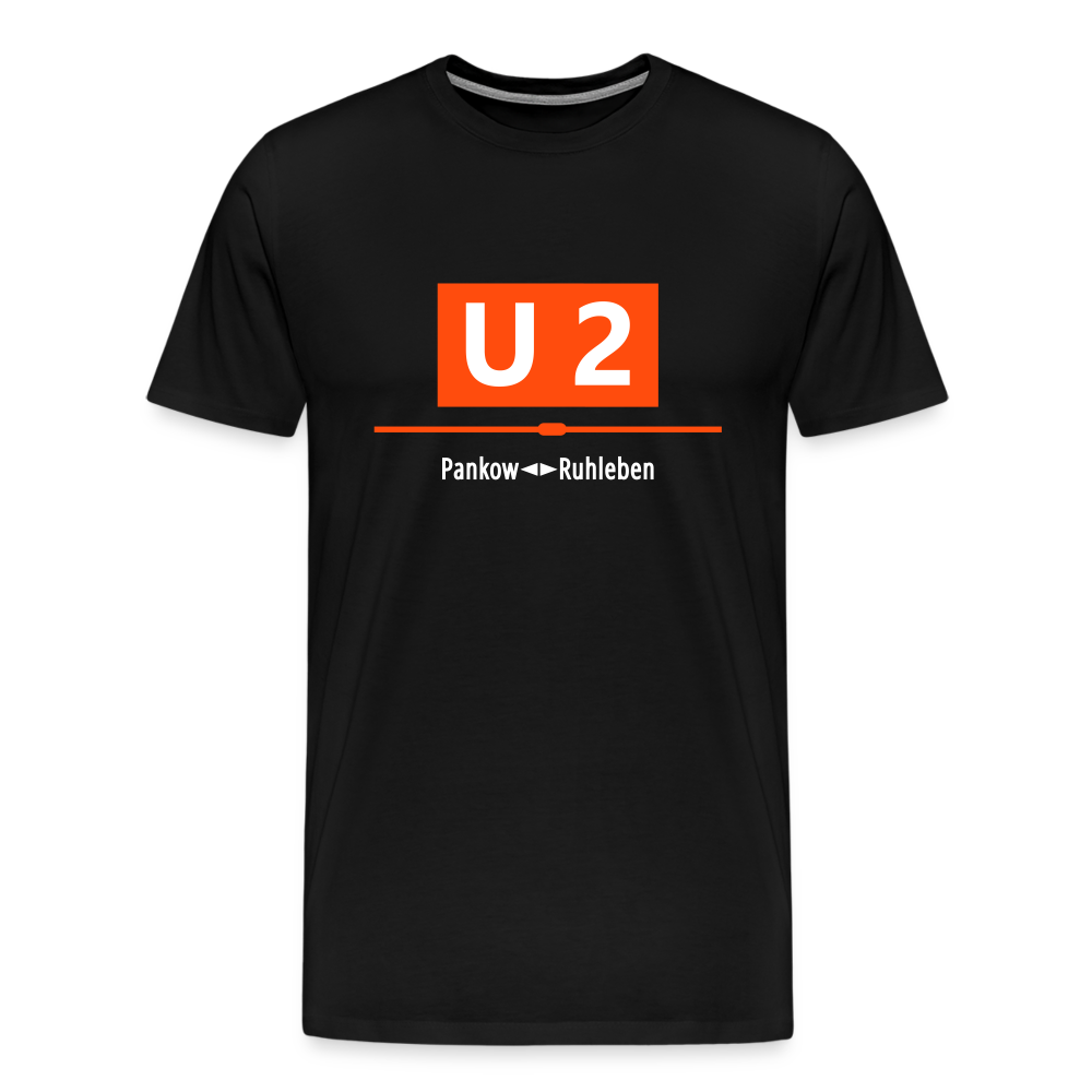 U2 Berlin - Männer Premium T-Shirt - black