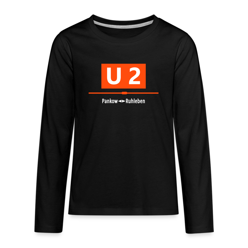 U2 Berlin - Teenager Langarmshirt - black