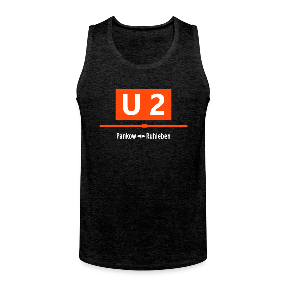 U2 Berlin - Männer Premium Tank Top - charcoal grey