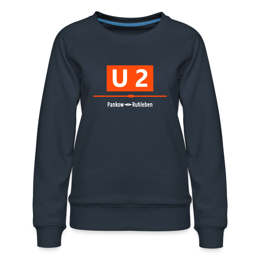 U2 Berlin - Frauen Premium Sweatshirt - navy