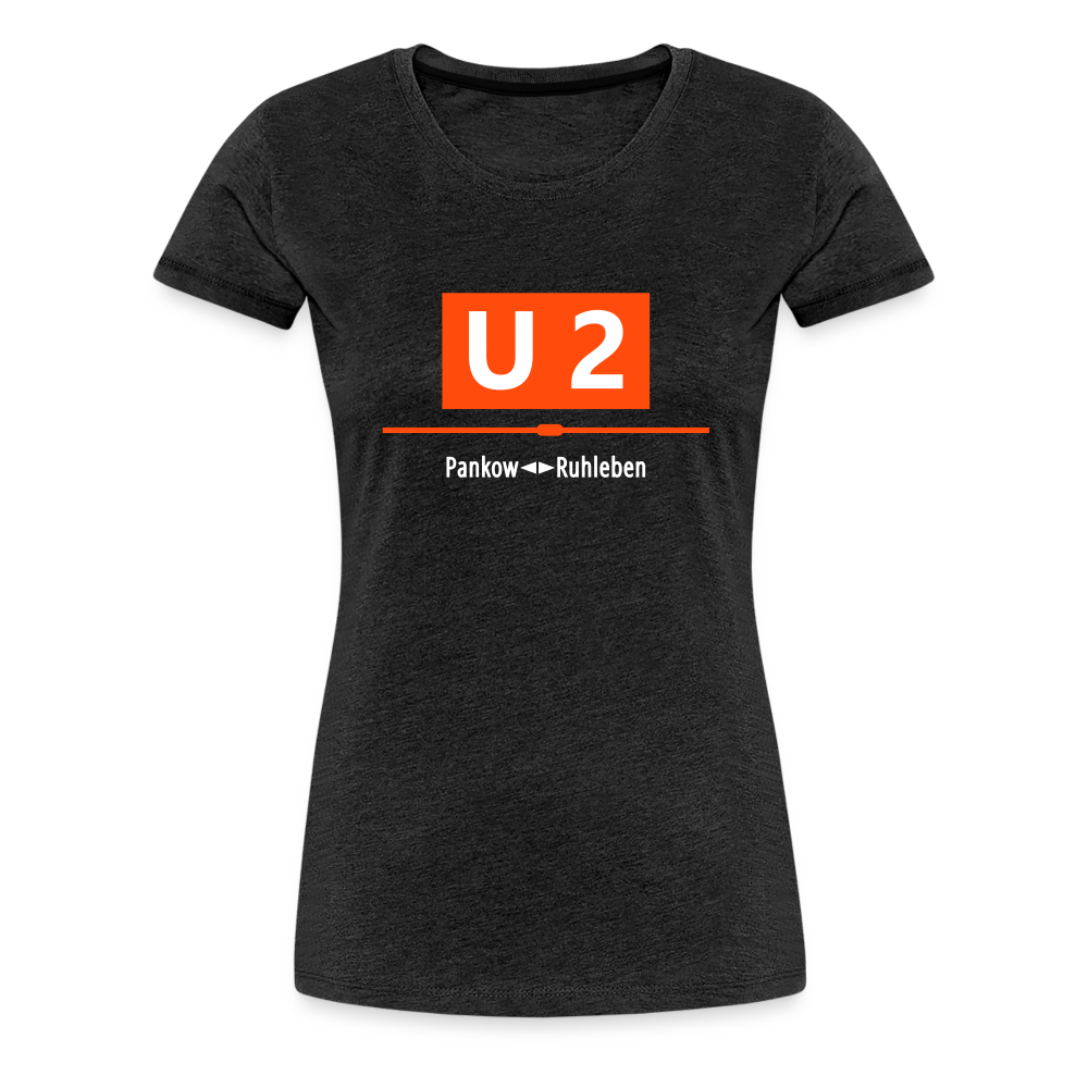 U2 Berlin - Frauen Premium T-Shirt - charcoal grey