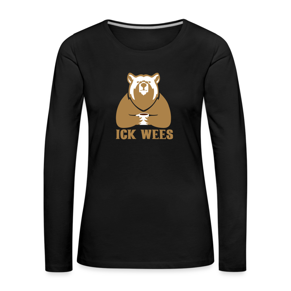 Ick Wees - Frauen Premium Langarmshirt - black