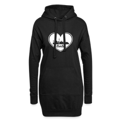 I love Berlin weiß - Hoodie-Kleid