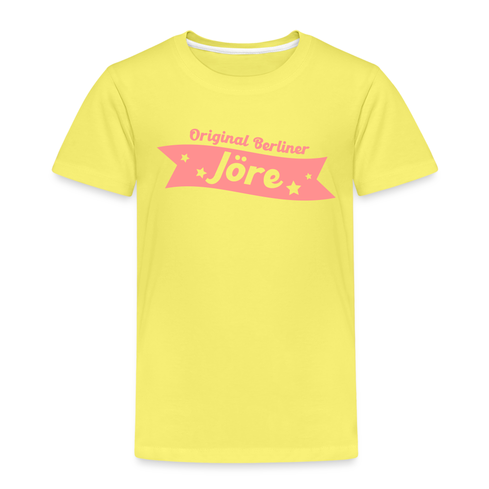 Berliner Jöre - Kinder Premium T-Shirt - Gelb