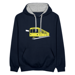 Die U-Bahn kommt - Kontrast Hoodie