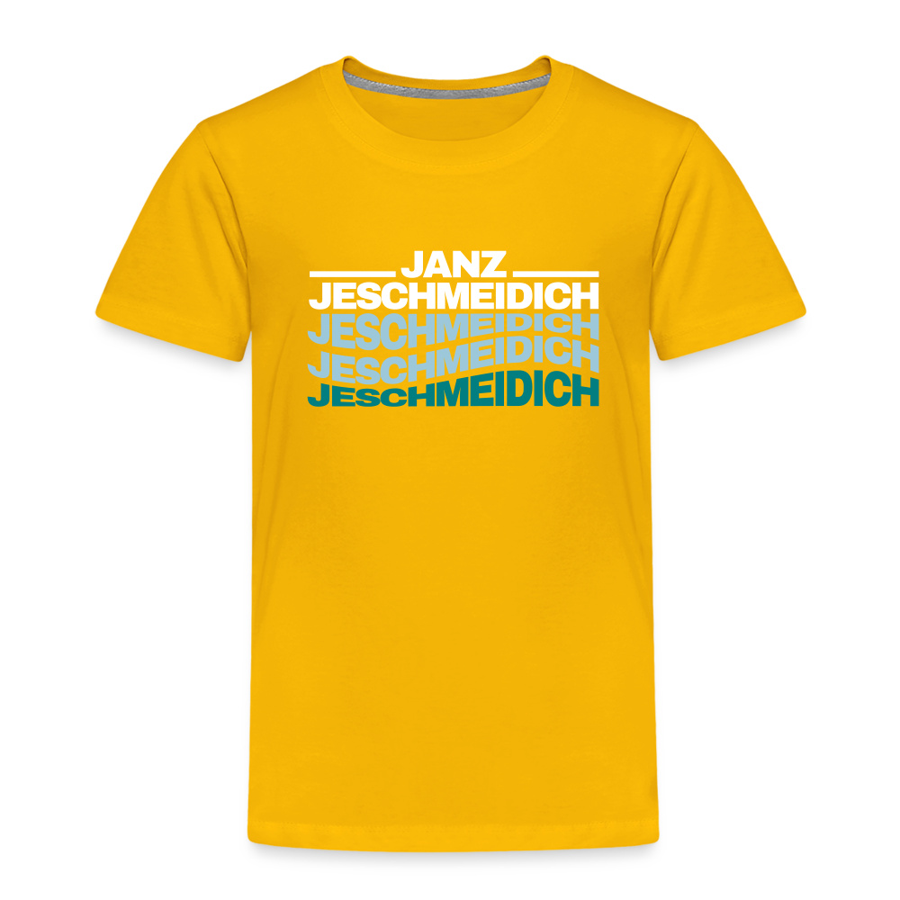 Janz Jeschmeidich - Kinder Premium T-Shirt - Sonnengelb