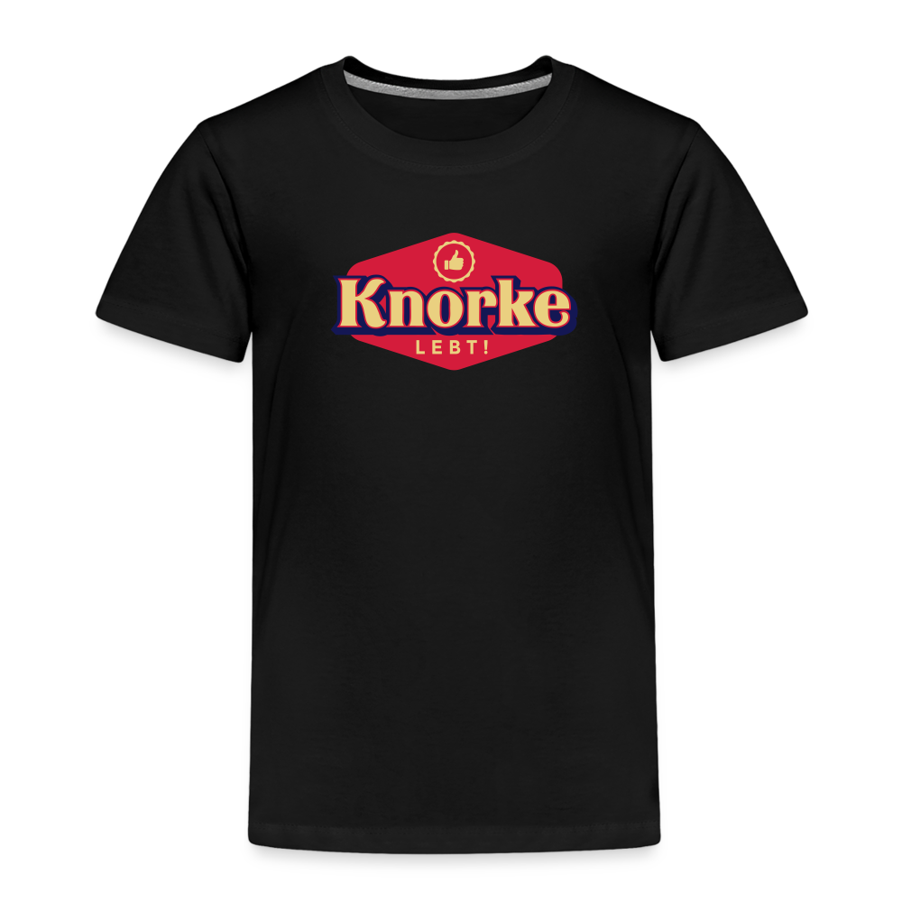 KNORKE lebt! - Kinder Premium T-Shirt - Schwarz